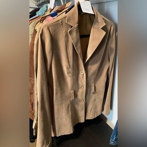 Faux suede jacket (has matching pants)